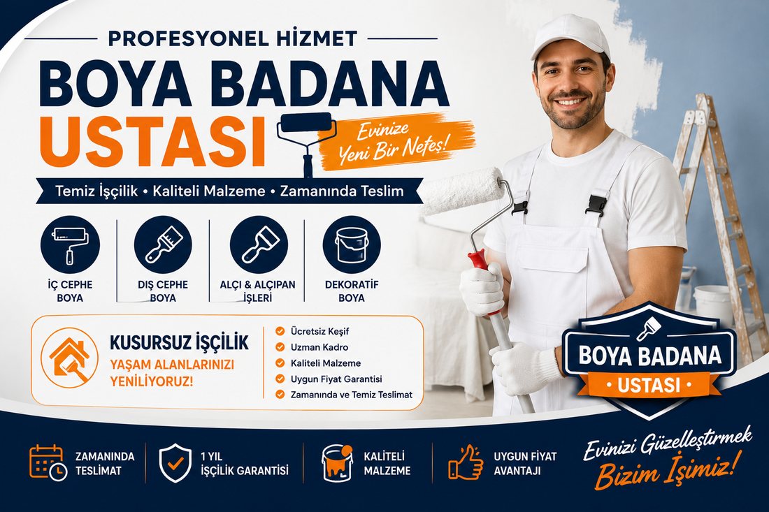 Karşıyaka boya badana ustası – profesyonel boyacı